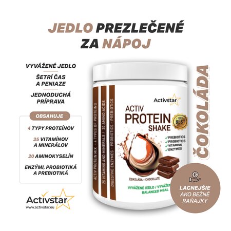 Activ Protein shake csokoládé 480 g